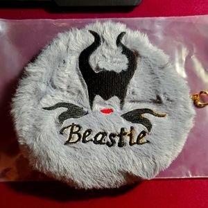 Maleficent plush coin purse/ Make up bag